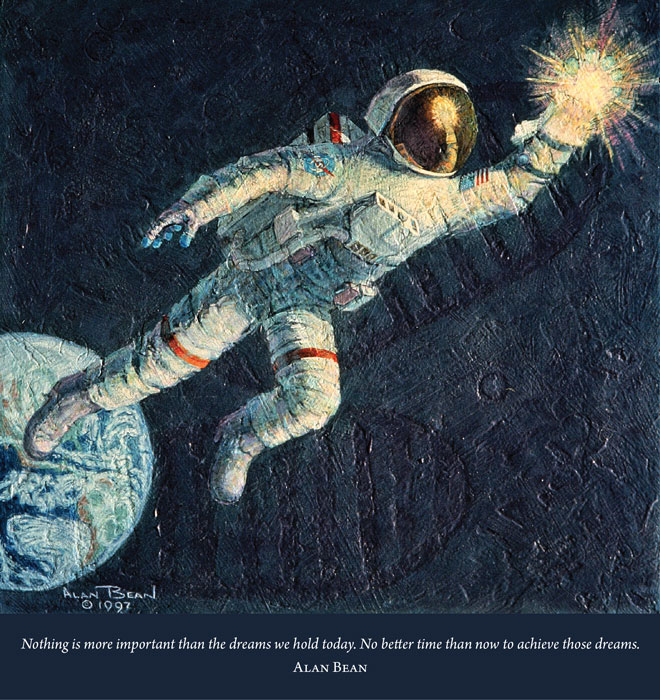Reaching For The Stars Alan Bean Poster Amy Bean Inspirational Speaker